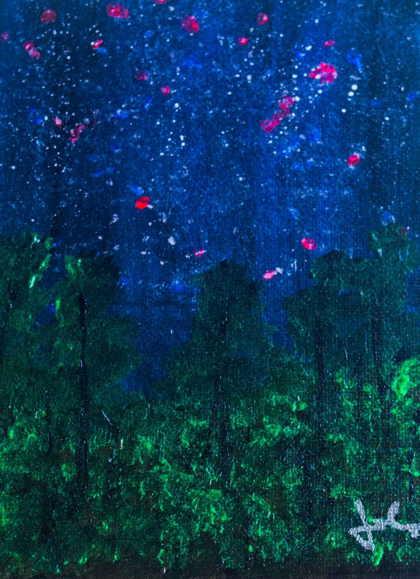 Shimmering Woodlands 5x7 Canvas
