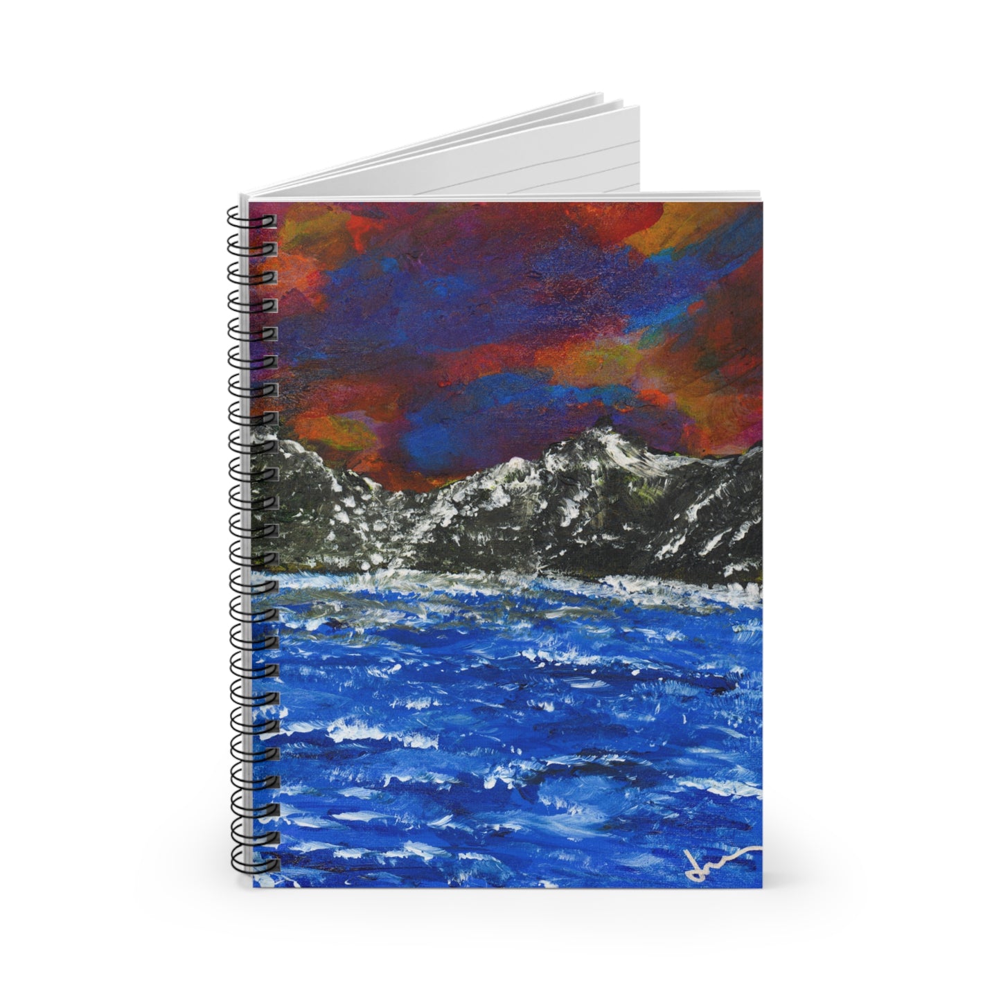 Radiant Night Spiral Notebook — Ruled Journal with art by Johnna