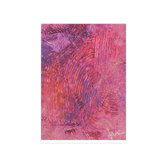 Swirling Ember Dawn  Print — Vibrant Mixed Media Wall Decor