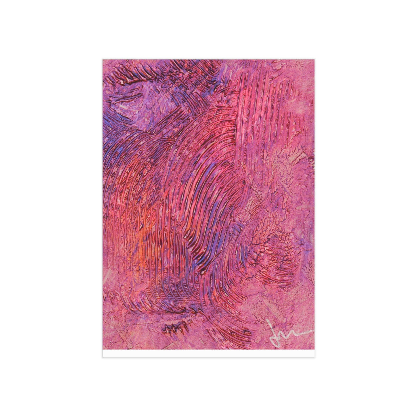 Swirling Ember Dawn  Print — Vibrant Mixed Media Wall Decor