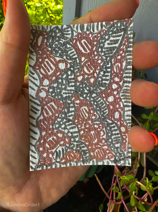 Grey & Rose Gold ACEO