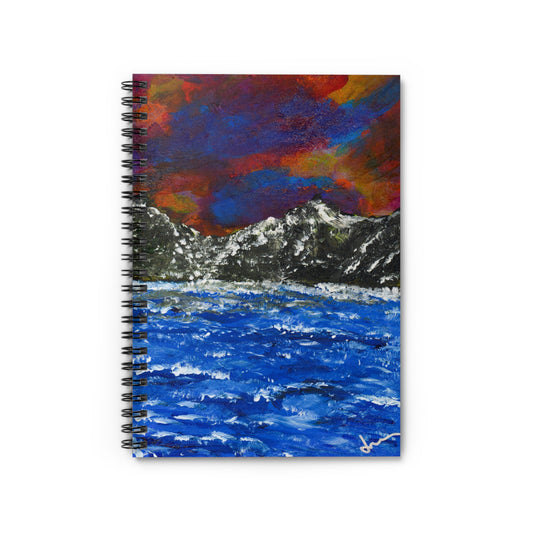 Radiant Night Spiral Notebook — Ruled Journal with art by Johnna