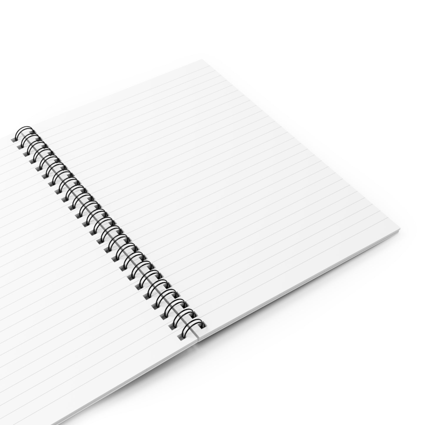 Blue Spiral Notebook — Ruled Journal designed with art by Johnna Crider