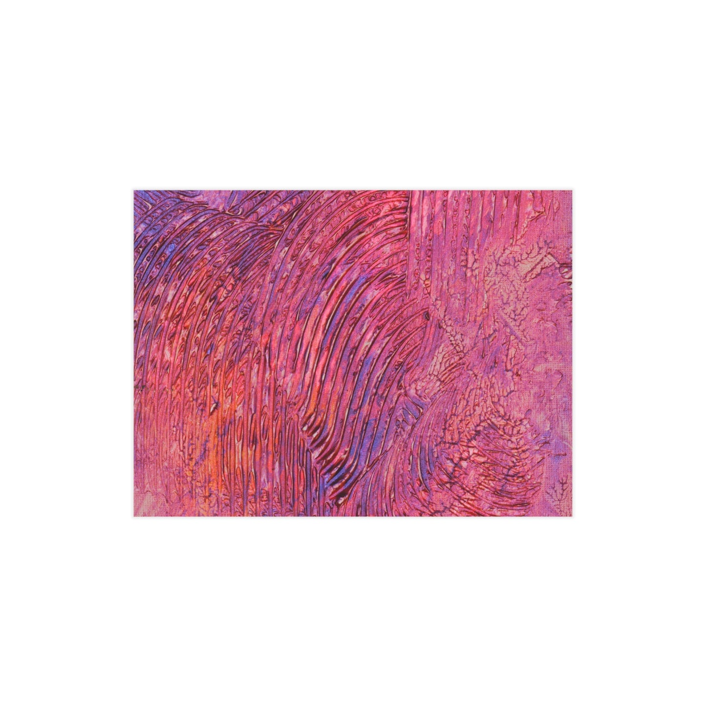 Swirling Ember Dawn  Print — Vibrant Mixed Media Wall Decor