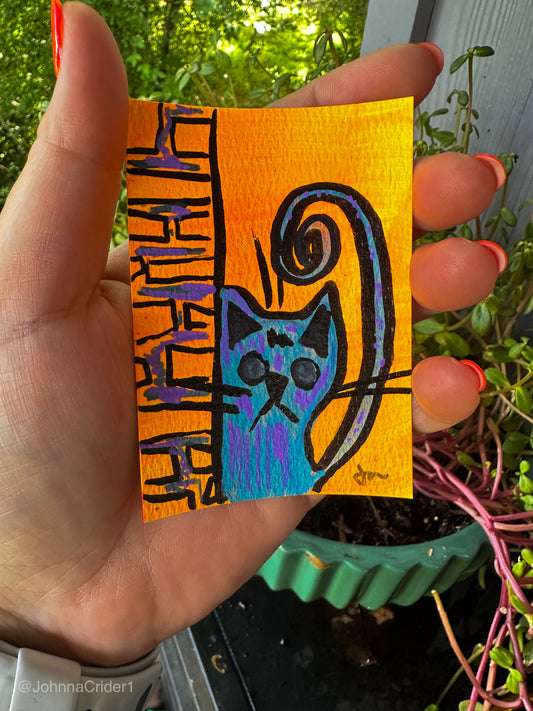 Alleyway Acrobat ACEO