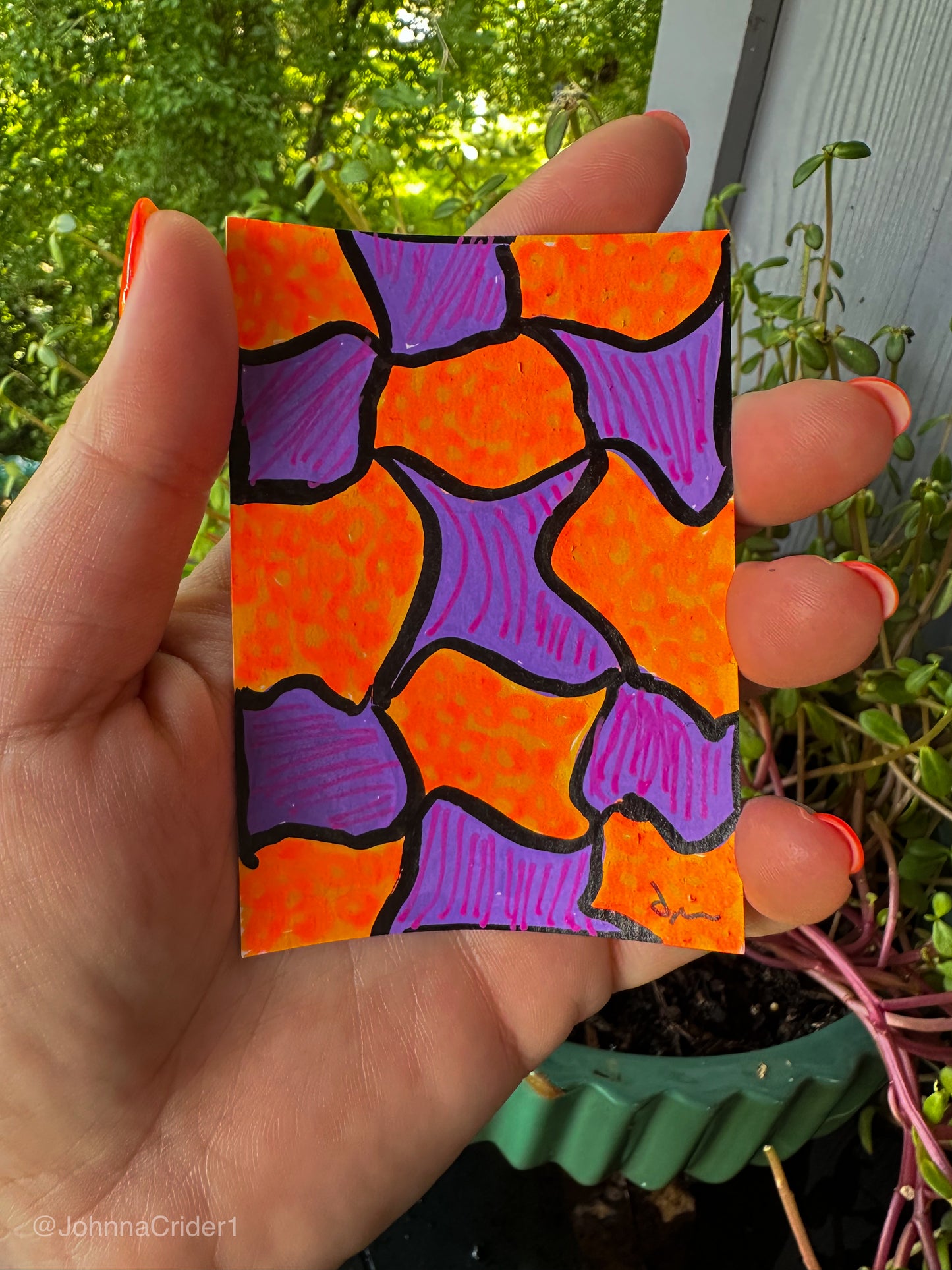 Doodle Chaotic Lines ACEO