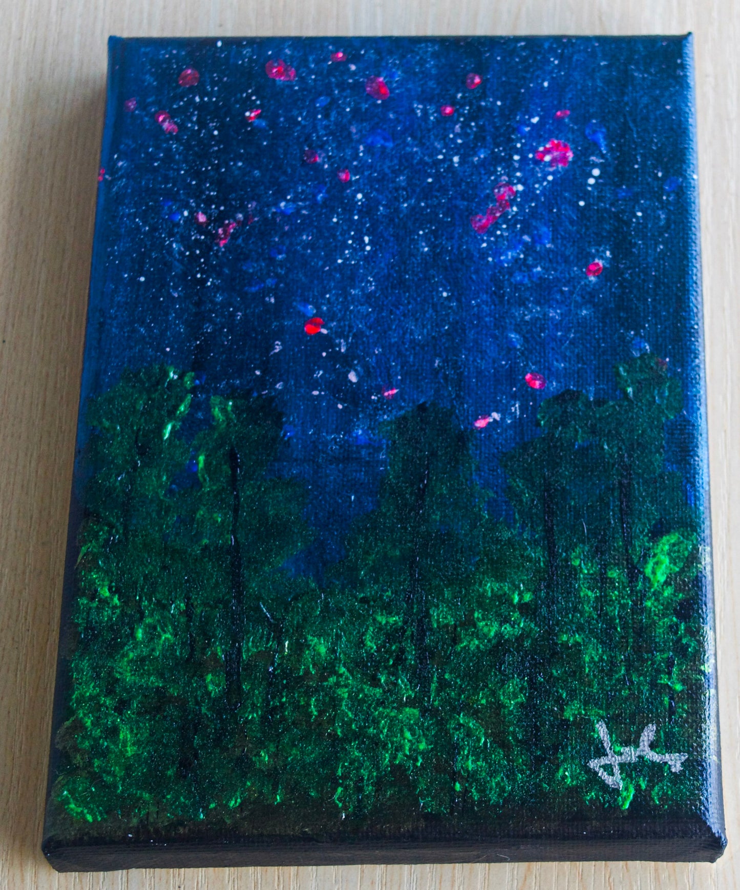 Shimmering Woodlands 5x7 Canvas