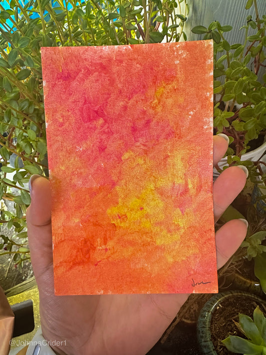 Warmth - 4x6 original painting