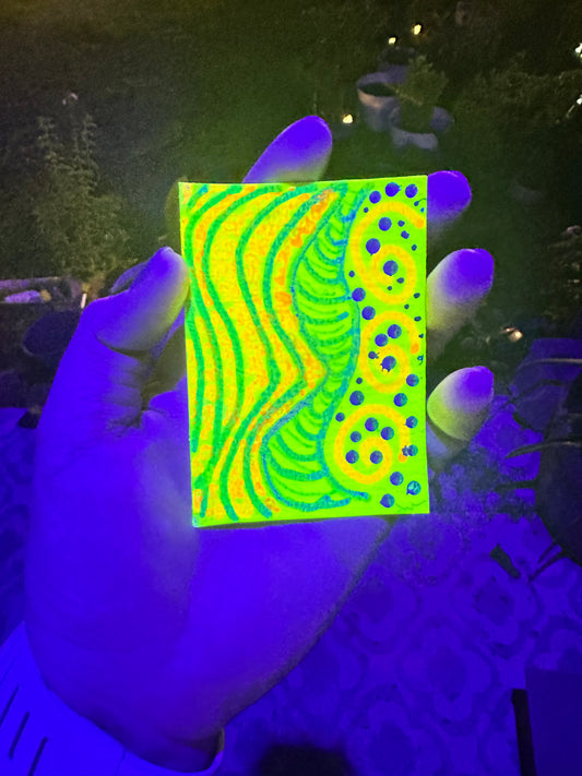 Neon Doodles - ACEO