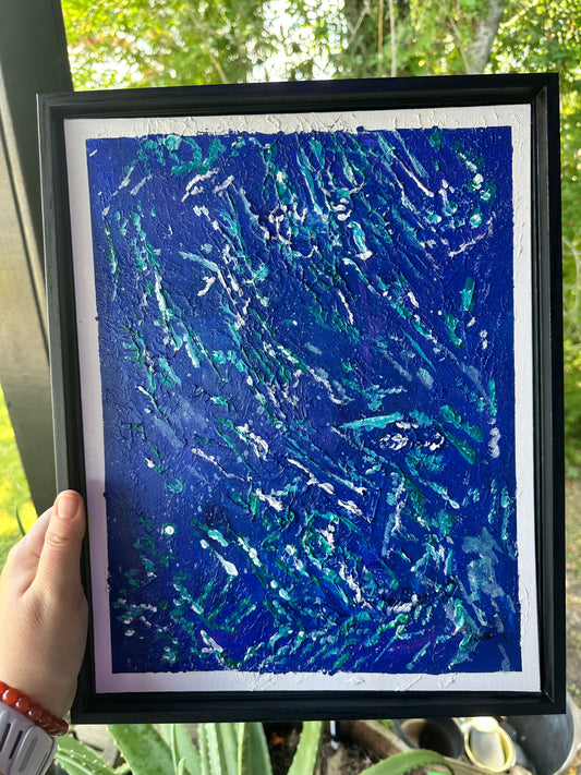 Flow State - Mixed Media - Framed 11x17 Painting