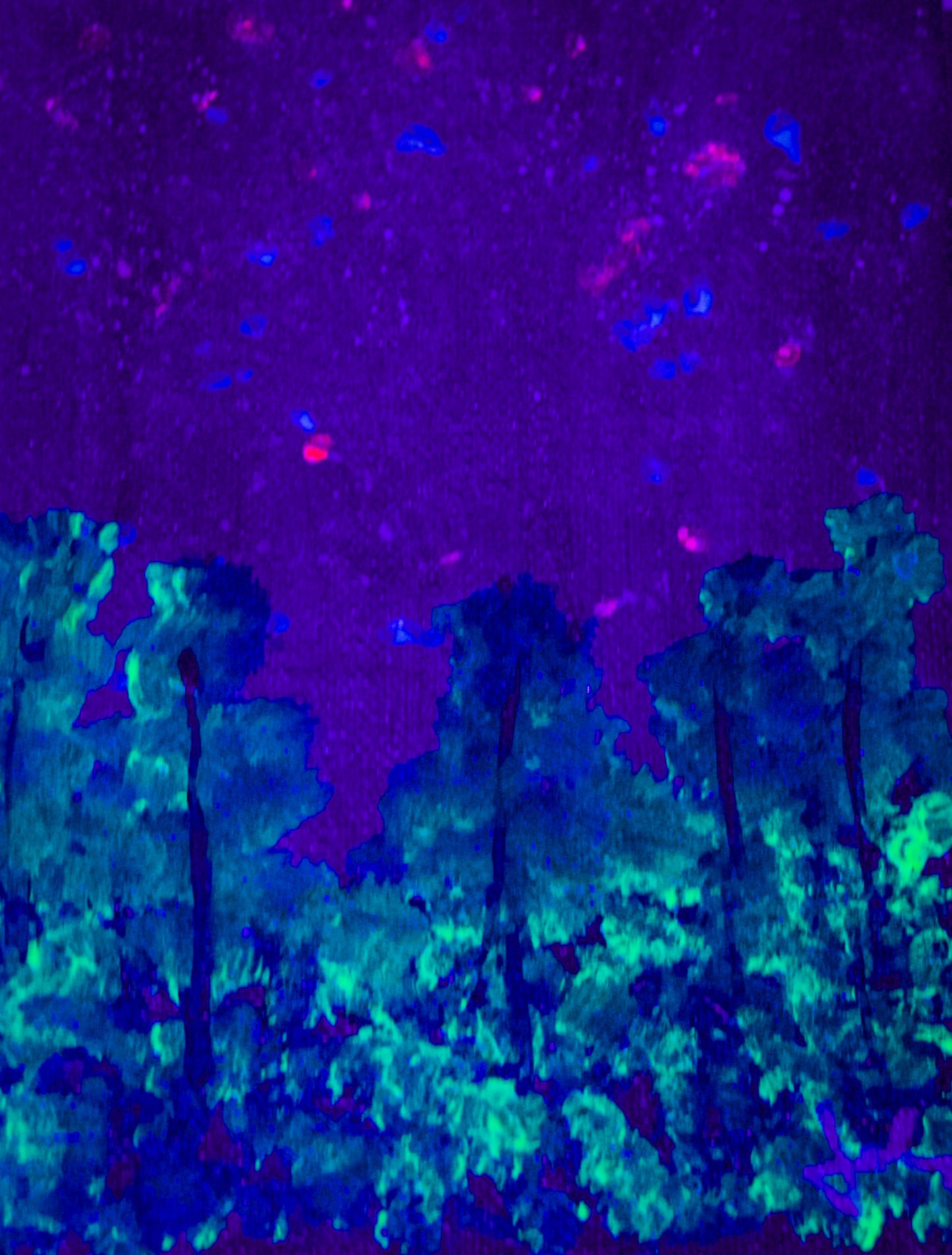 Shimmering Woodlands 5x7 Canvas